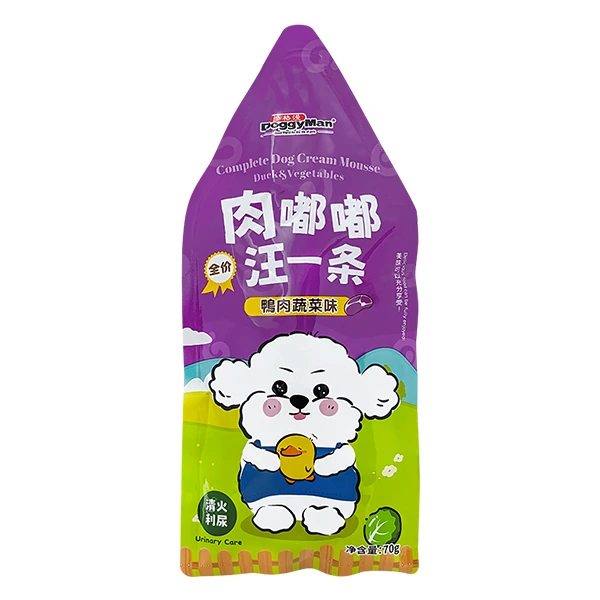 Вологий корм для собак DoggyMan Cream Mousse, Качка з овочами