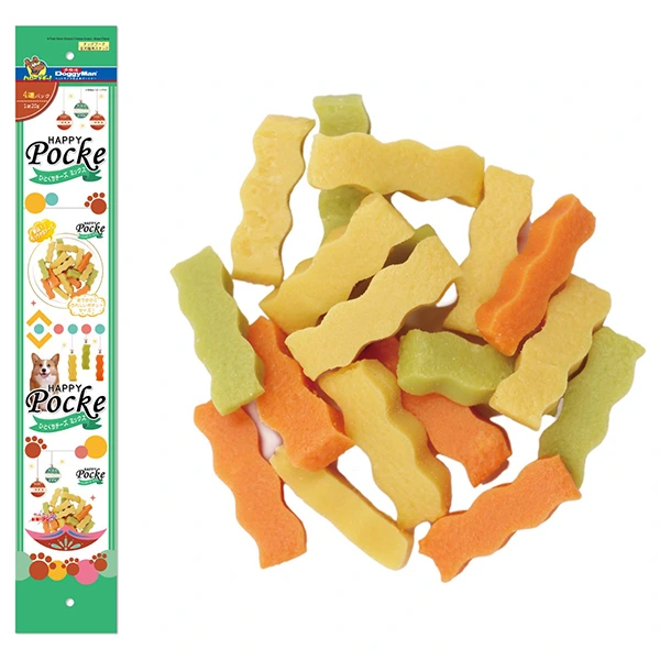 Ласощі для собак DoggyMan Wave Shaped Cheese Snack, Мікс смаків