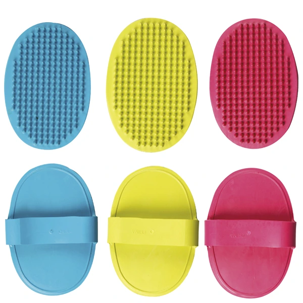 Щітка для собак Flamingo Brush Oval, гумова масажна