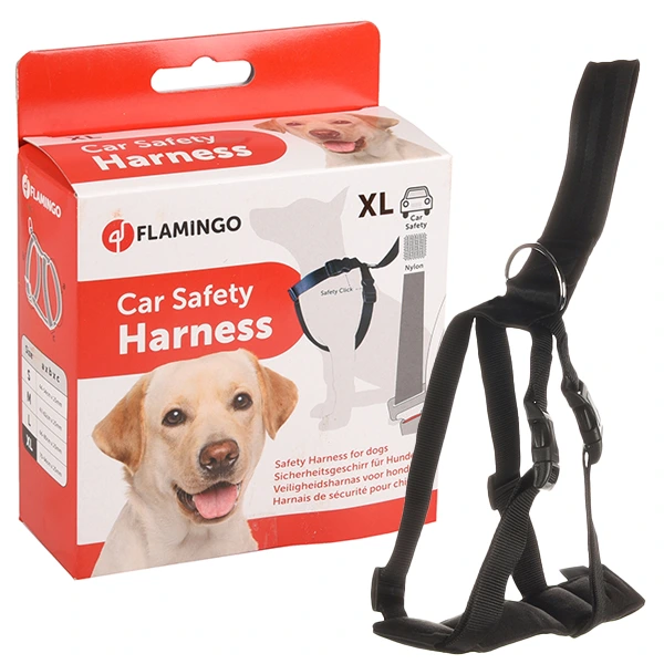 Шлея в автомобіль для собак Flamingo Car Safety Harness, Розмір XL