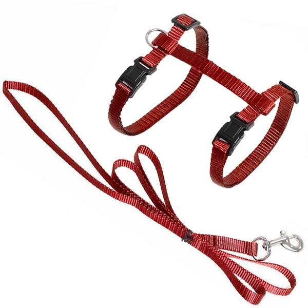 Шлея та повідець для котів Flamingo Cat Harness and Leash Ziggi, Червоний
