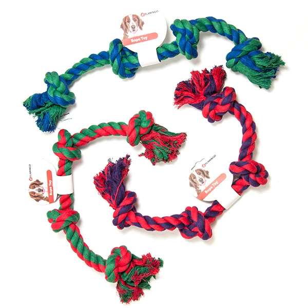 Іграшка для собак Flamingo Cotton Bone 4 Knots, 60 см