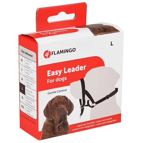 Намордник для собак Flamingo Easy Leader, для корекції поведінки, L, бульмастиф, бордоський дог