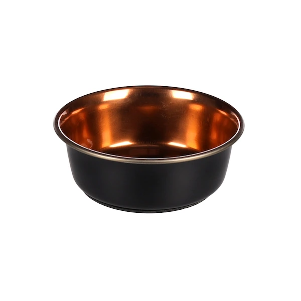 Миска для собак і котів Flamingo Ezra Bowl, чорний-мідь, 0.475 л