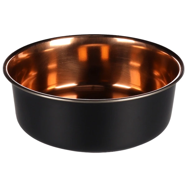 Миска для собак і котів Flamingo Ezra Bowl, чорний-мідь, 0.18 л