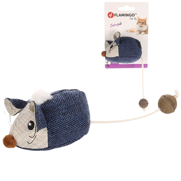 Іграшка для котів Flamingo Jeany Mouse, м’яка з котячою м’ятою