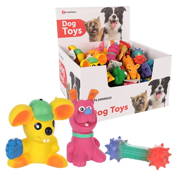 Іграшка для собак латексна з пищалкою Flamingo Joytoys, в асортименті