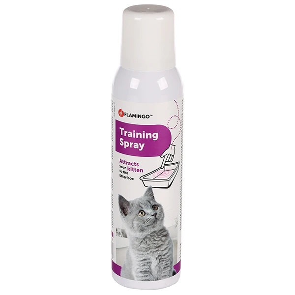 Спрей для привчання кошенят до туалету, кігтеточки, іграшки, Flamingo Kitten Training Spray, 120 мл
