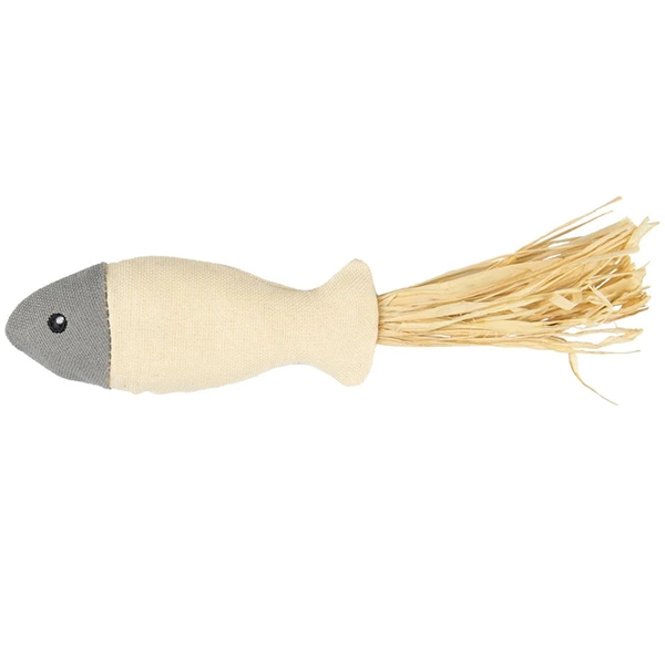 Іграшка для котів Flamingo Natural Fun Fish, екологічна з котячою м'ятою
