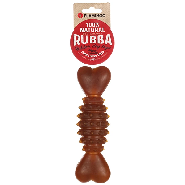 КІСТКА ГУМОВА З ШИПАМИ іграшка для собак Flamingo Rubba Bone, L