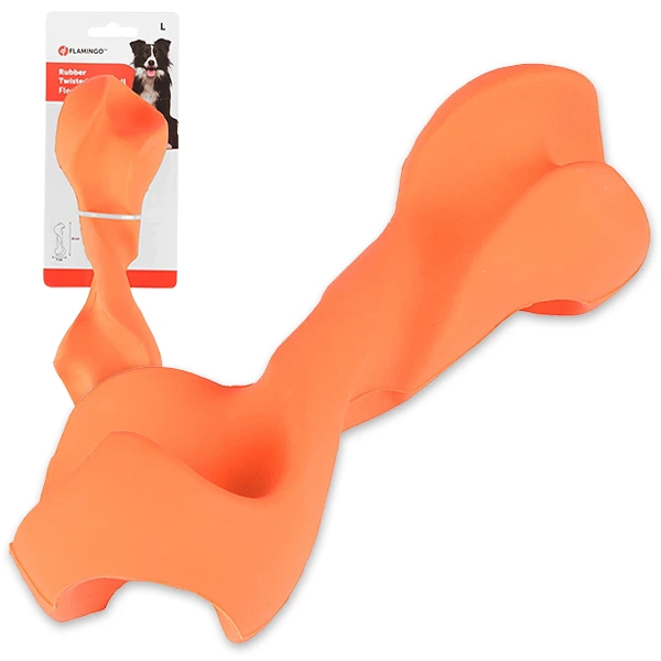 Іграшка для собак Flamingo Rubber Flexo Twisted Dumbbell, L