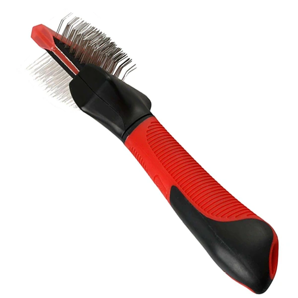 Пуходерка для собак Flamingo Soft Slicker Brush 2in1, для малих та середніх порід