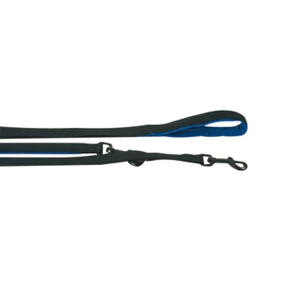 Повідець для собак Flamingo Training Lead Soft Grip, з м'якою ручкою, чорно-синій