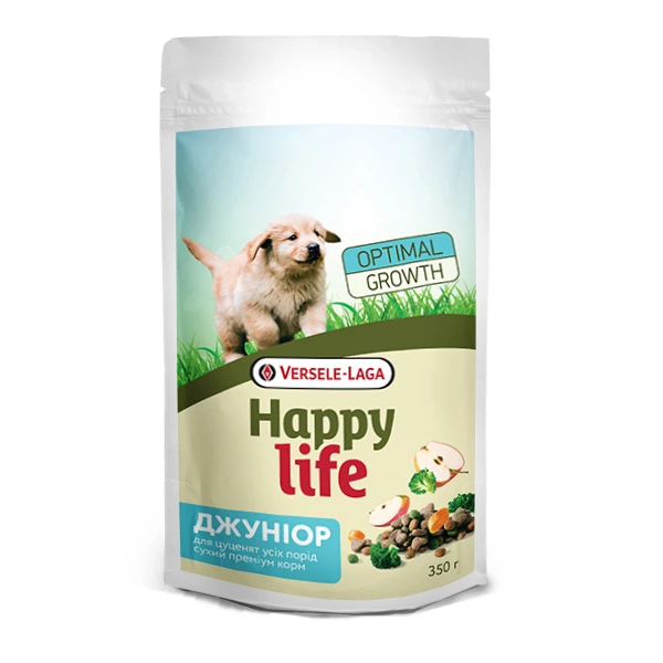 Сухий корм для цуценят Happy Life Junior, з куркою, 0.35 кг