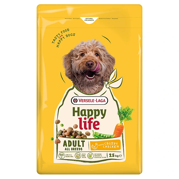 Корм для собак усіх порід Happy Life Adult, Курка, 2.5 кг