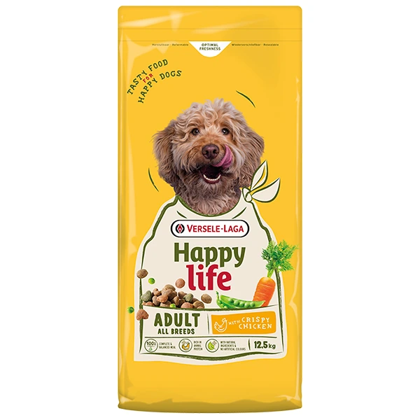 Корм для собак усіх порід Happy Life Adult, Курка, 12.5 кг