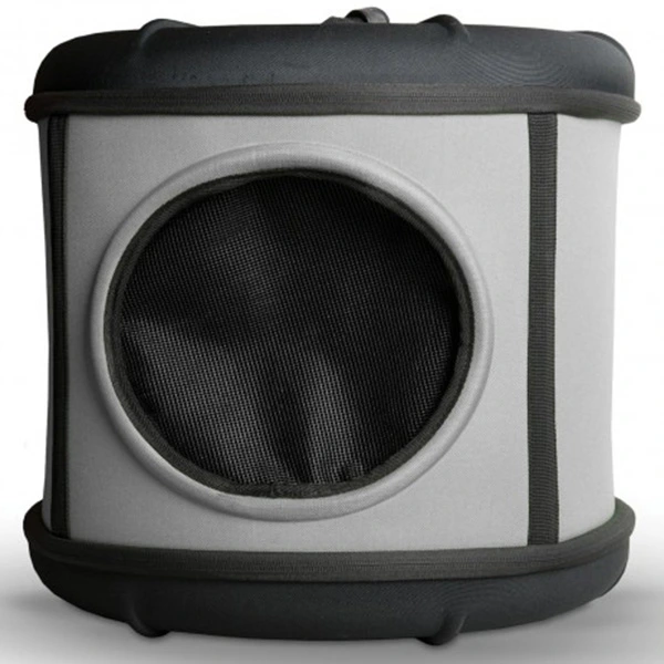 Будиночок-переноска для собак і котів K&H Pet Products Mod Capsule, Сірий - чорний