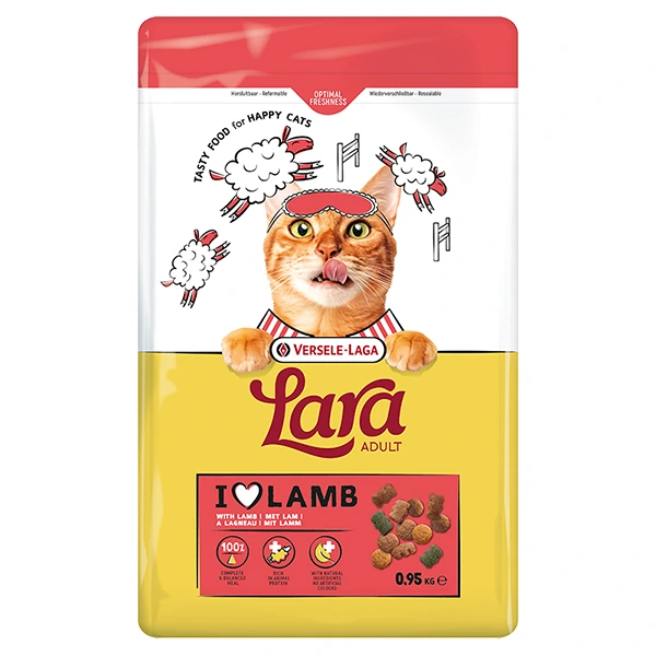 Корм для котів Lara Adult with Lamb, Ягня, 0.95 кг