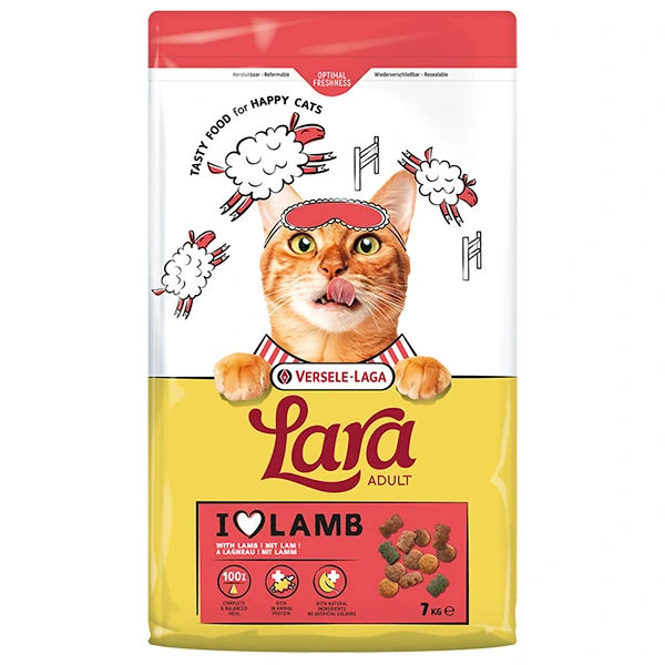 Корм для котів Lara Adult with Lamb, Ягня, 7 кг