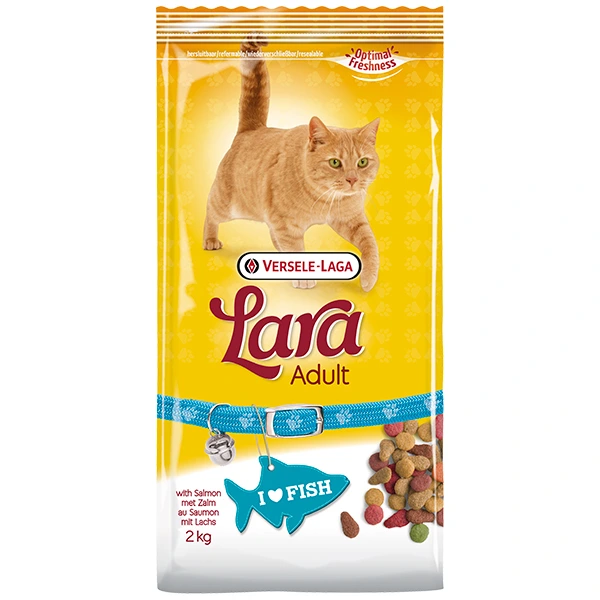 Корм для котів Lara Adult with Salmon, Лосось, 2 кг