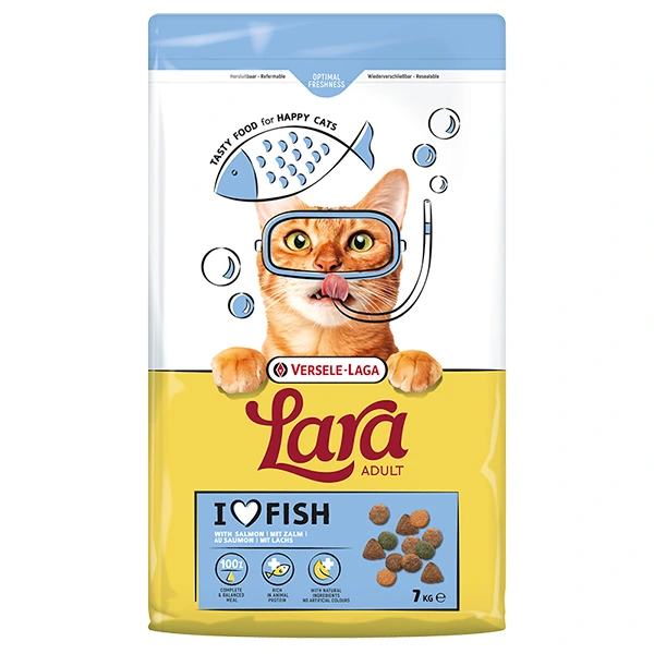 Корм для котів Lara Adult with Salmon, Лосось, 7 кг
