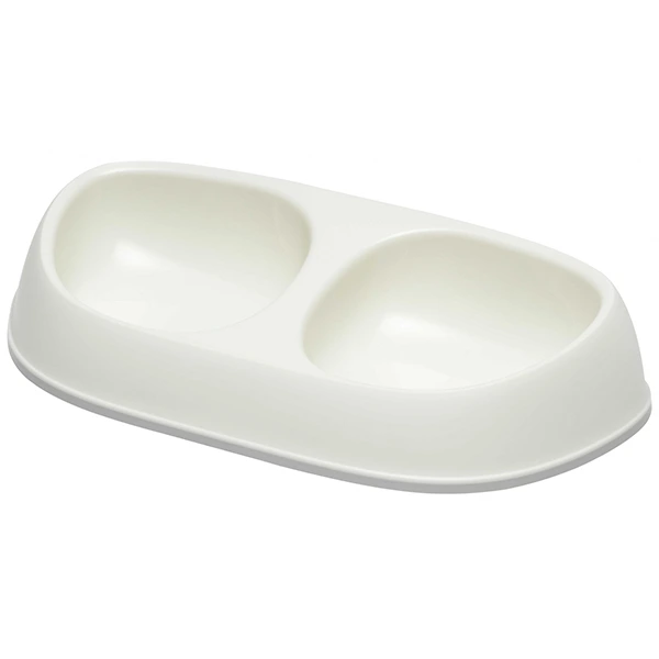 Подвійна миска для котів Moderna Double Sensibowl, Білий, 2х200 мл