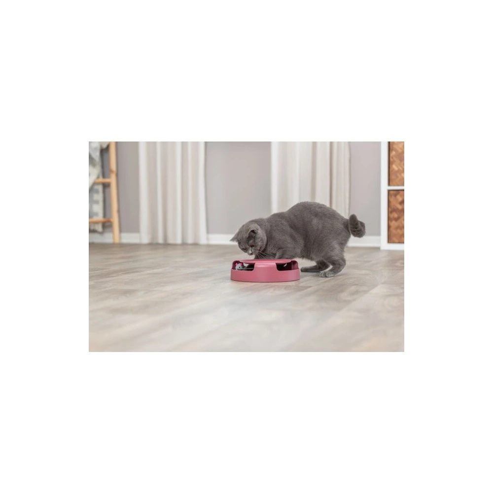 Іграшка Trixie Catch The Mouse для котів Трек ігровий з плюшевою мишкою пластик 25х6 см