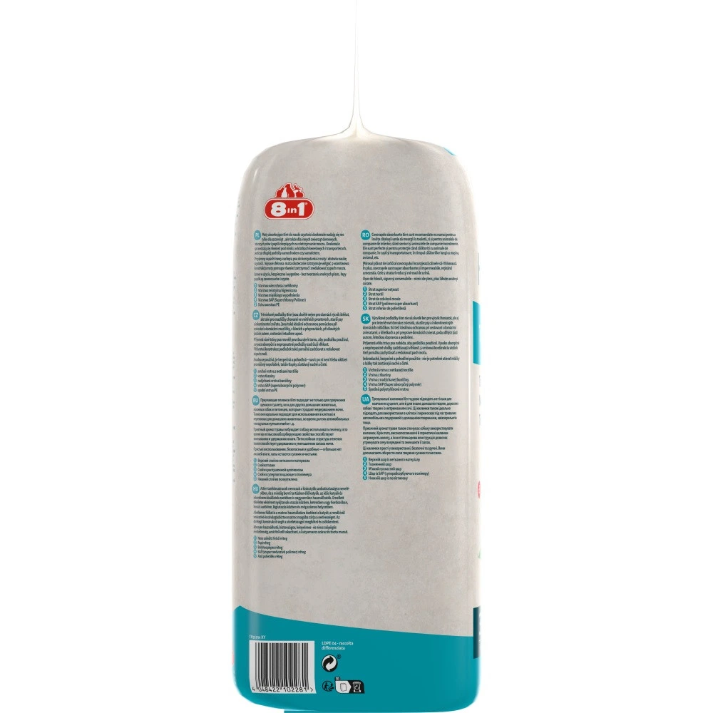 Пелюшки 8in1 Training Pads для собак з целюлози 56x56 см30 шт