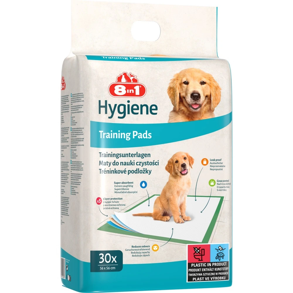Пелюшки 8in1 Training Pads для собак з целюлози 56x56 см30 шт