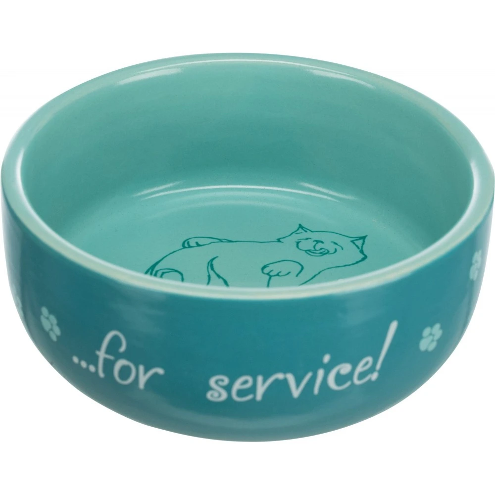 Миска Trixie для кошек Thanks for Service керамическая 300 мл/11 см