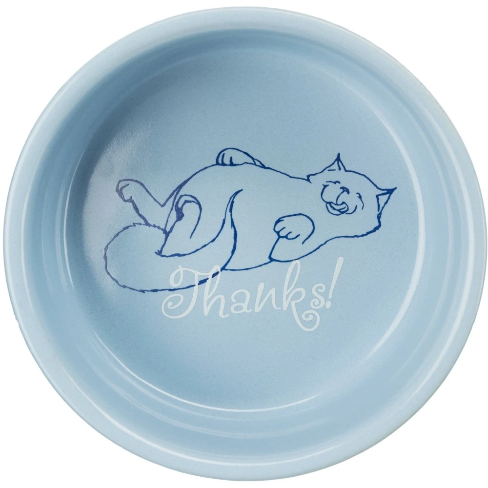 Миска Trixie для кошек Thanks for Service керамическая 300 мл/11 см