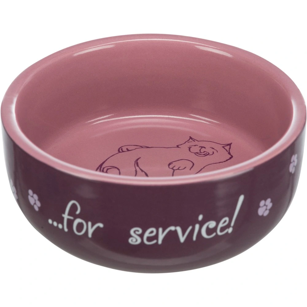 Миска Trixie для котів Thanks for Service керамічна 300 мл/11 см