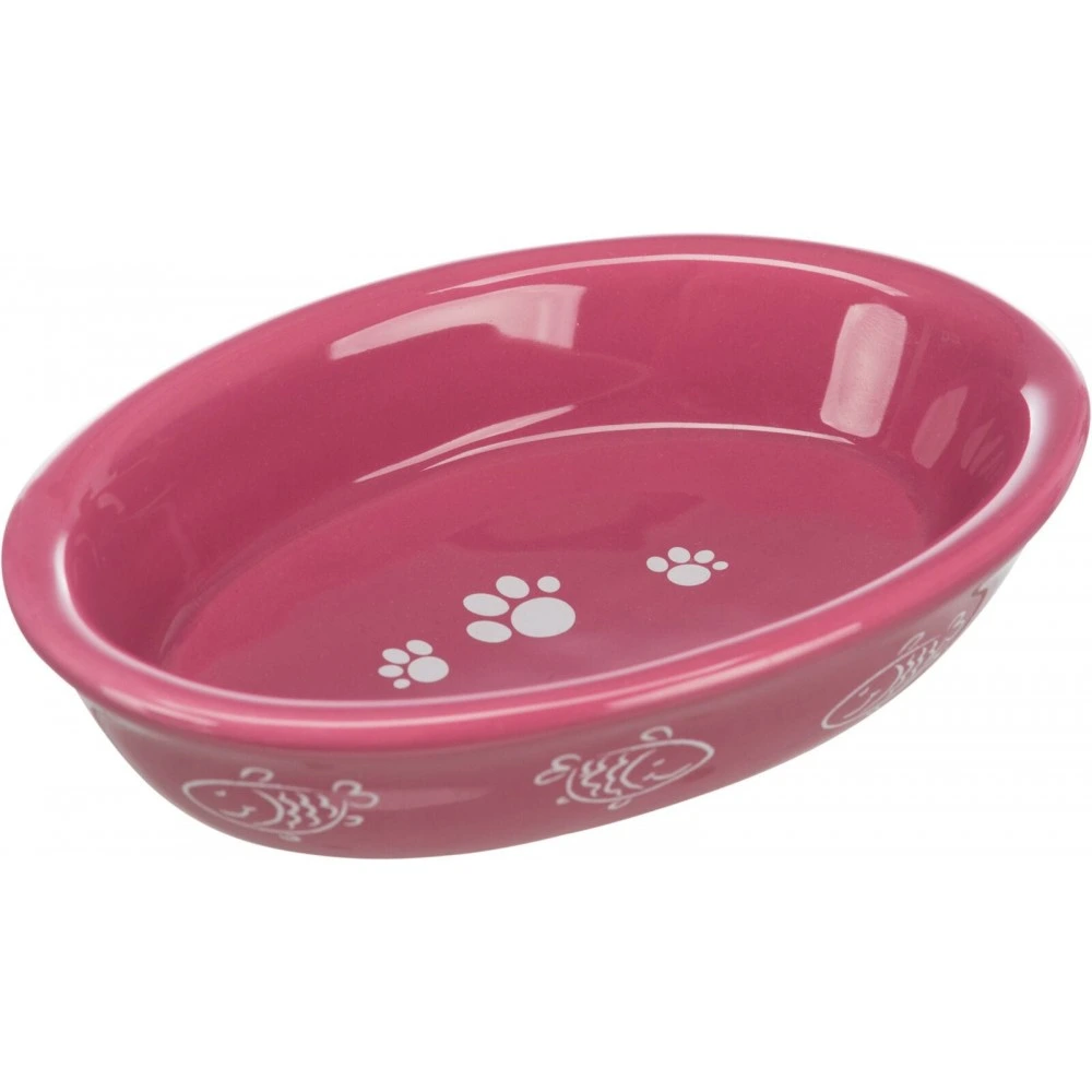 Миска Trixie для котів короткомордих порід овальна керамічна 15х10 см 200 мл