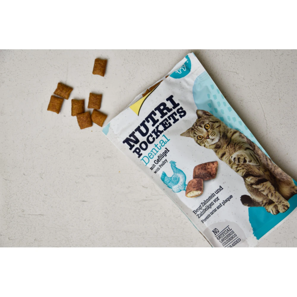 Вітамінні ласощі GimCat Nutri Pockets Dental для котів для зубів 60 г