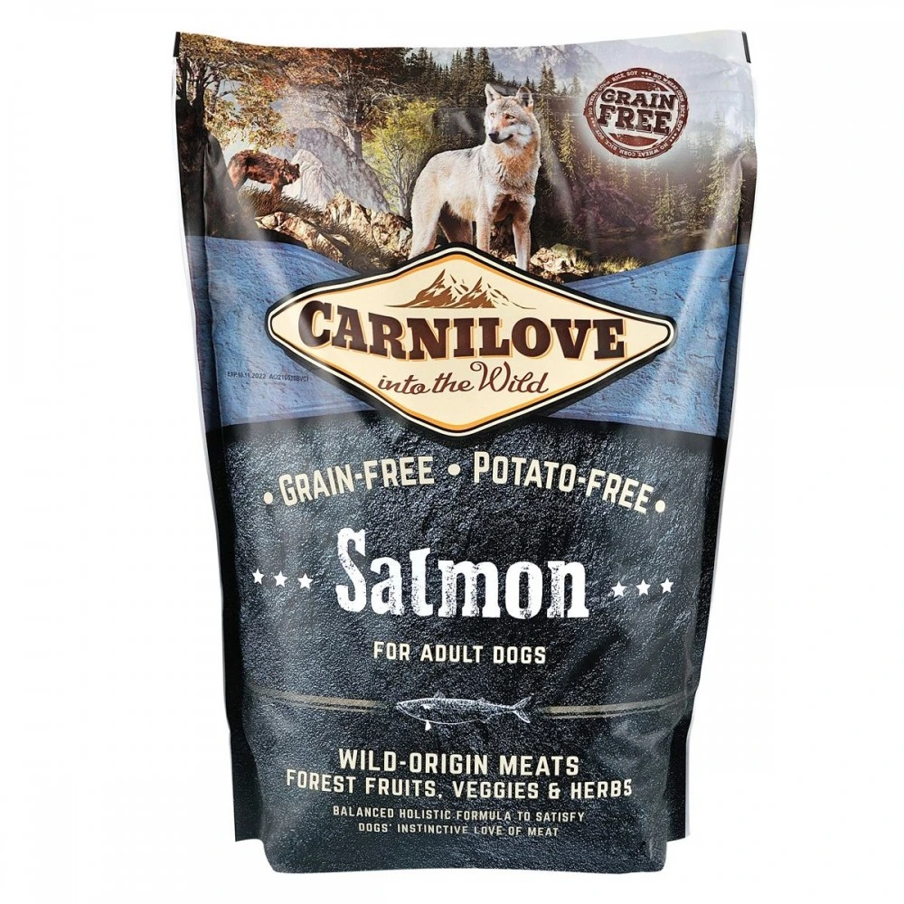 Корм сухий Carnilove Adult Salmon для дорослих собак усіх порід з лососем 1,5 кг