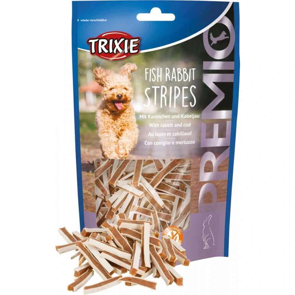 Лакомство Trixie Premio Fish Rabbit Stripes для собак снеки с рыбой и кроликом 100 г