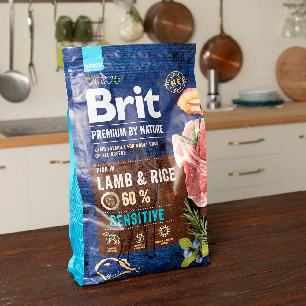 Корм сухий Brit Premium Dog Sensitive Lamb для собак усіх порід з чутливим травленням з ягнятиною 3 кг