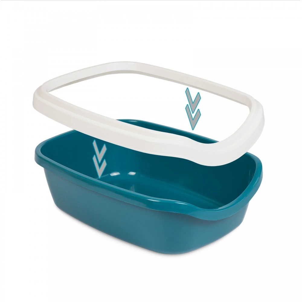 Туалет Природа Comfort M для кошек ультрамарин 41х30х13,5 см