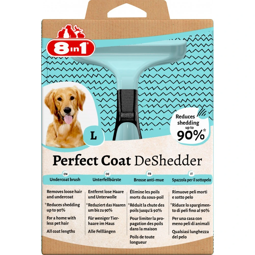 Дешеддер 8in1 Perfect Coat для вичісування собак розмір L 10 см