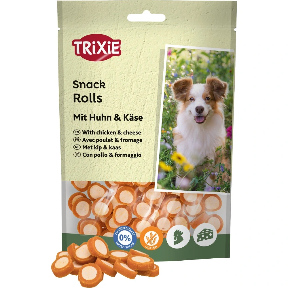 Ласощі Trixie Rolls with Chicken & Cheese для собак роли з куркою та сиром 100 г