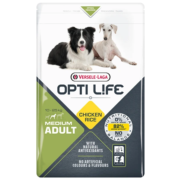 Корм для собак Opti Life Adult Medium, 2.5 кг