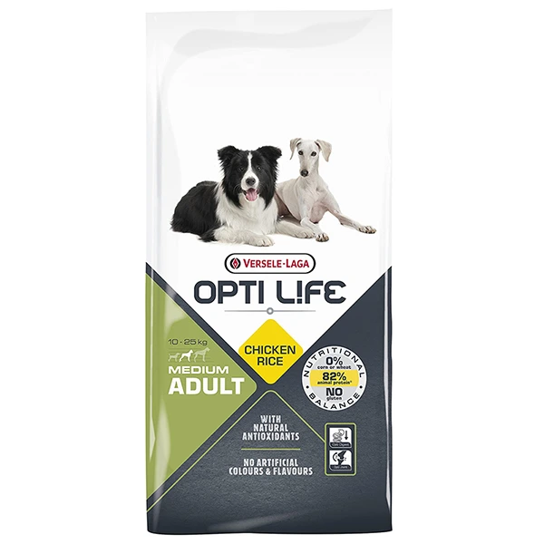 Корм для собак Opti Life Adult, для середніх порід, 12.5 кг
