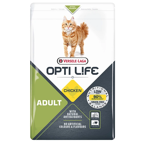 Корм для котів Opti Life Adult, беззерновий, 1 кг
