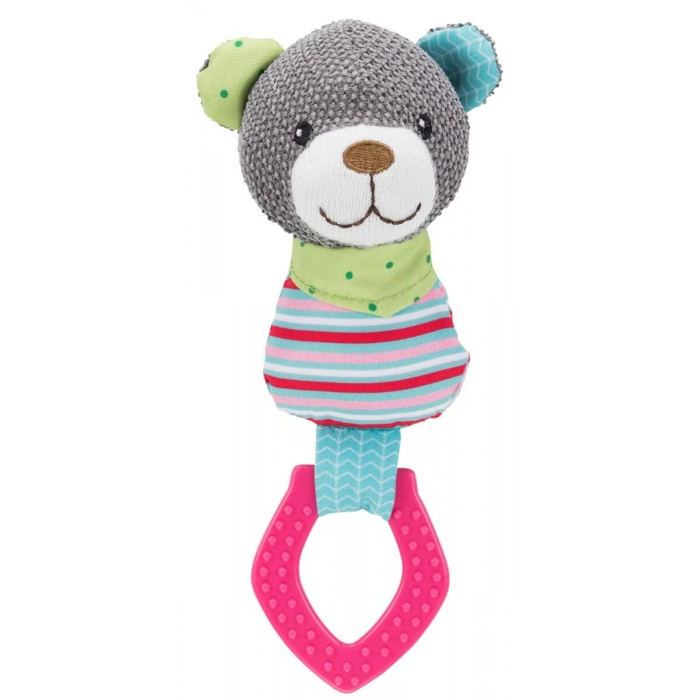Іграшка Trixie Junior для собак Ведмідь з кільцем та звуком поліестер/пластик 23 см