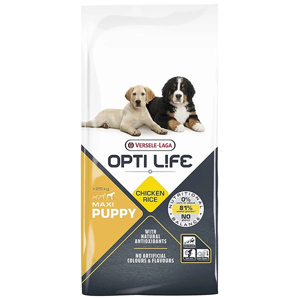 Сухий суперпреміум корм для цуценят Opti Life Puppy Maxi, 12.5 кг