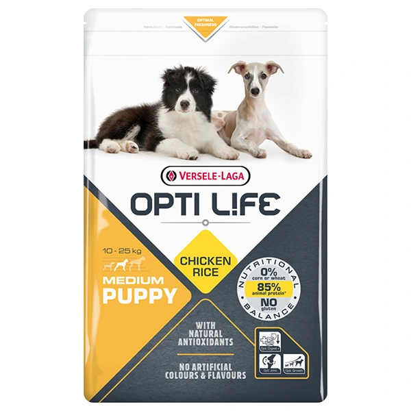 Корм для собак Opti Life Puppy Medium, для середніх порід, 2.5 кг