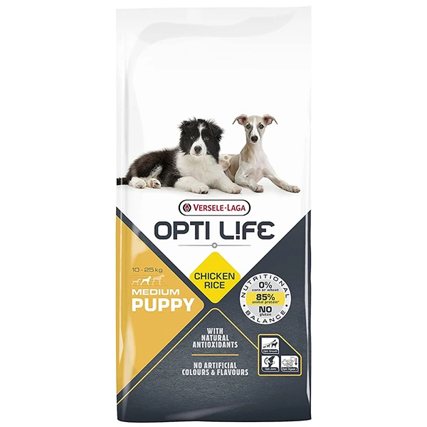 Сухий суперпреміум корм для цуценят Opti Life Puppy Medium, 12.5 кг