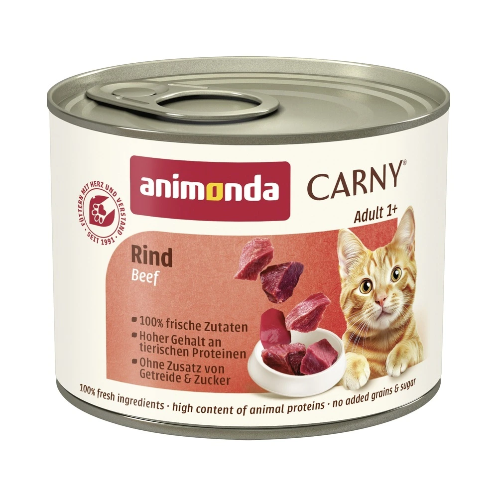 Корм вологий Carny Adult Beef для котів з яловичиною 200 г