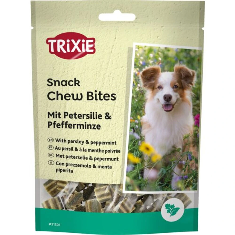 Ласощі Trixie Denta Fun Chew Bites, Parsley/Peppermint для собак шматочки з петрушкою та м’ятою 150 г