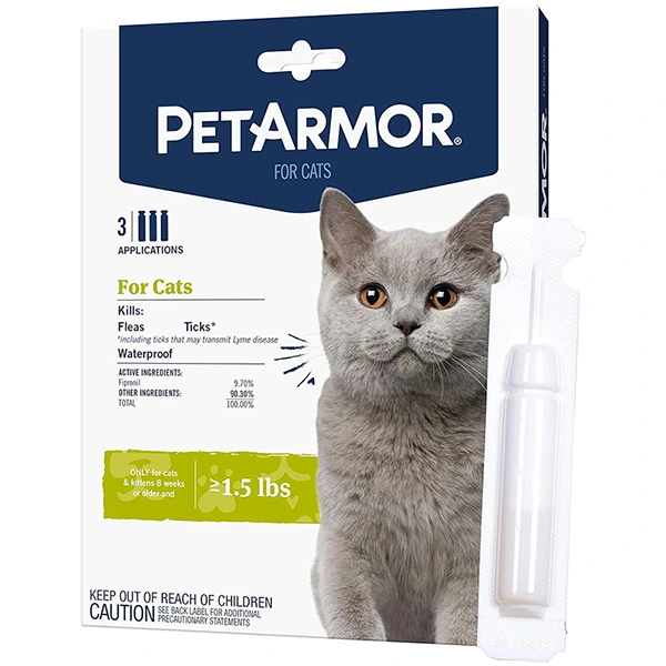 Краплі від бліх, кліщів, вошей для котів PetArmor Cats, від 0.68кг, 0.5мл